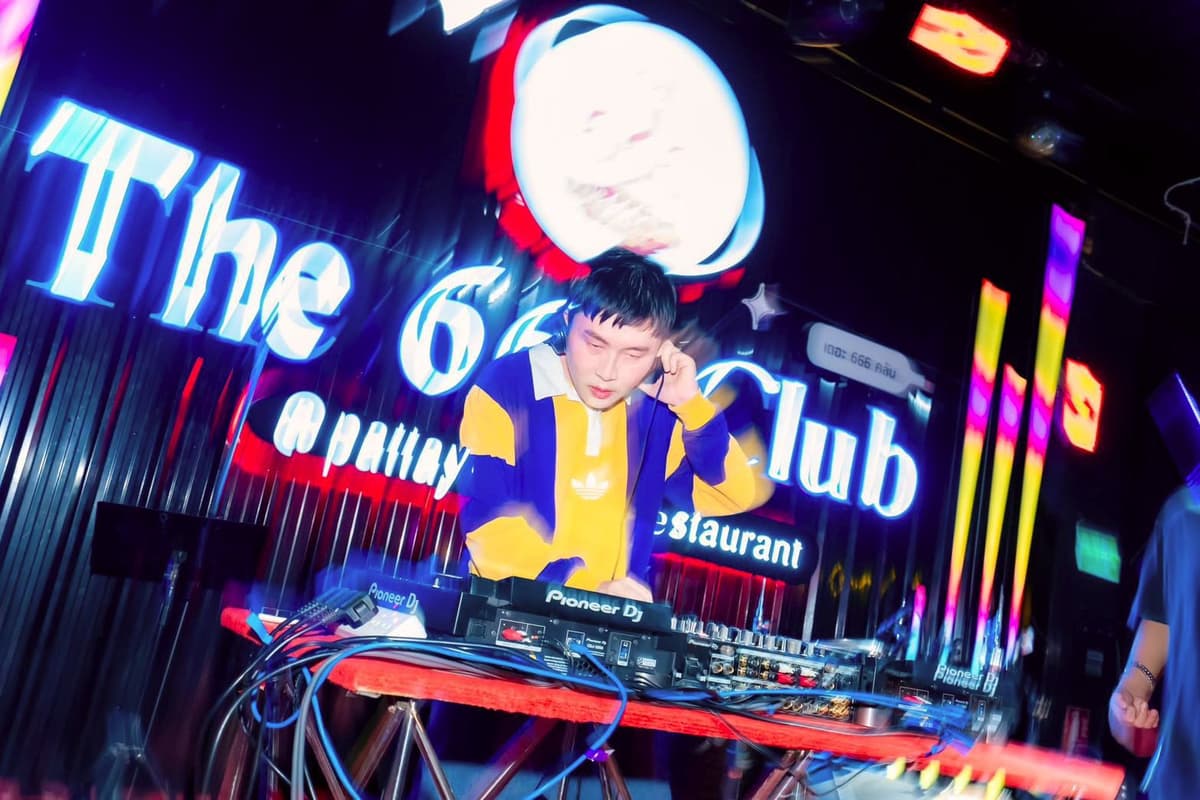 DJ POY performing at The 666 Club